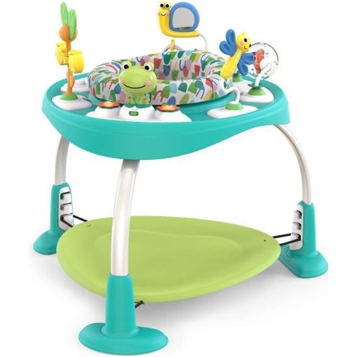 BRIGHT STARTS Trotteur/Table d'Activités 2-en-1 - Modèle Vert