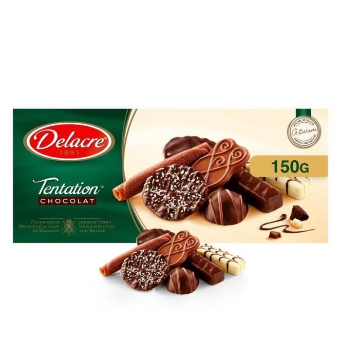 DELACRE - Tentation Chocolat 150G - Lot De 4