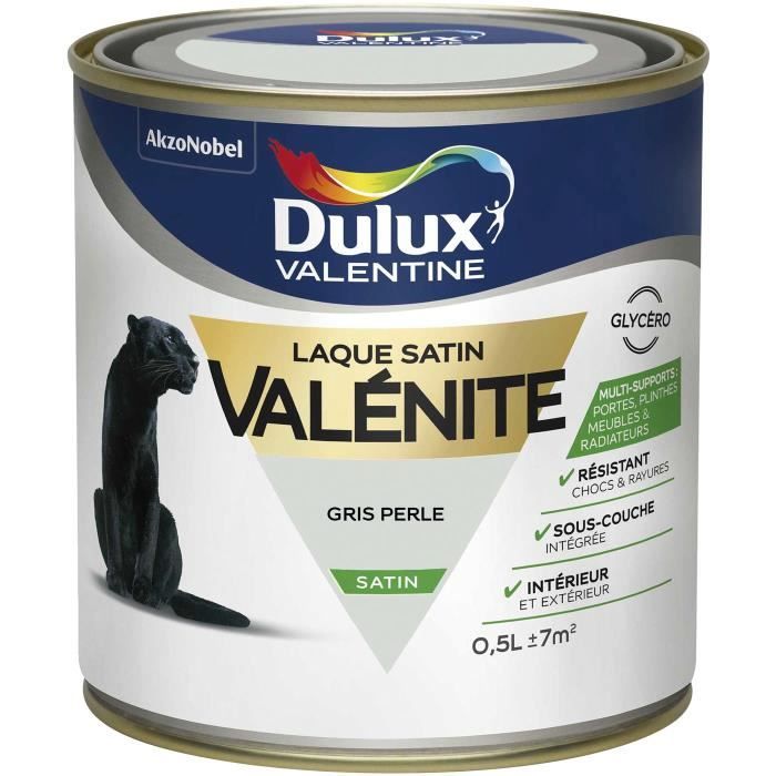 Laque valenite satin 0.5L gris perle