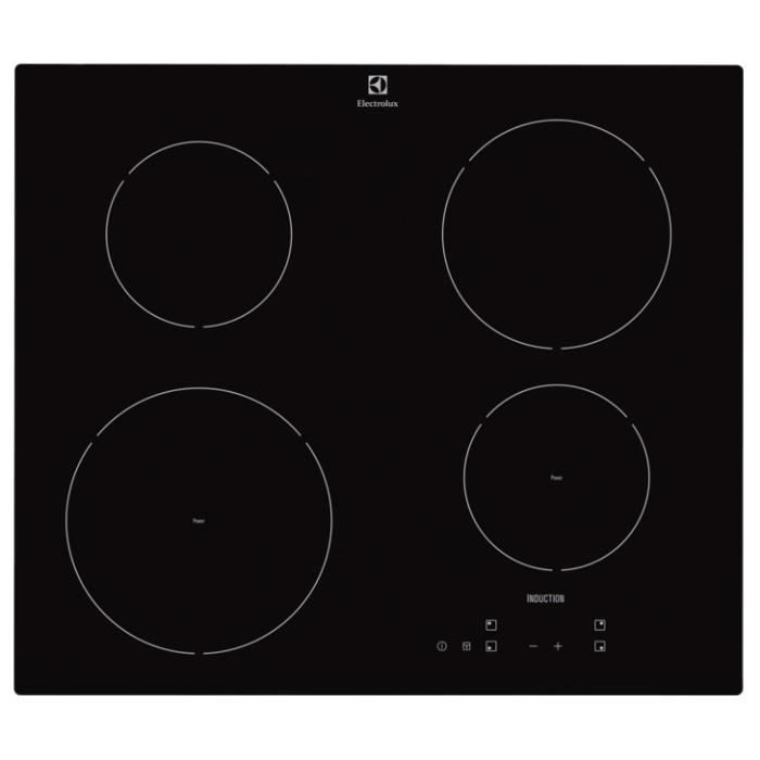 Electrolux EHH6240IOK, Intégré, Plaque avec zone à induction, Verre-céramique, Noir, Toucher, 590 mm