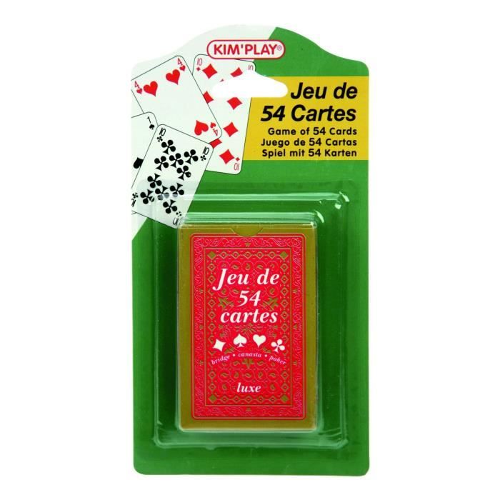 Carte de Jeu de 54 - Bridge - Rouge