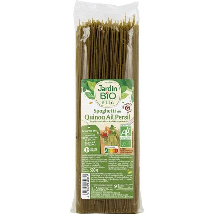 Spaghetti quinoa persil ail bio 500 g Jardin Bio