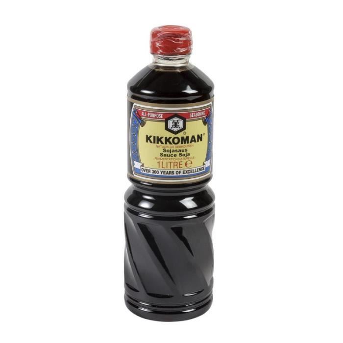 KIKKOMAN - Sauce Soja 1 Litre - Lot De 3