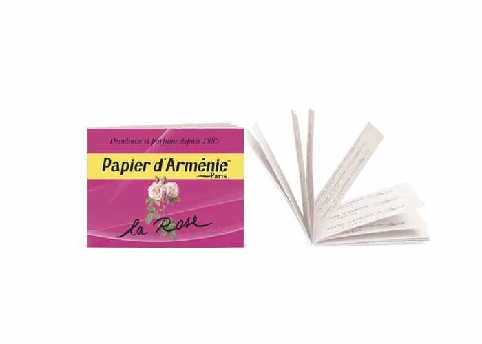 papier d'arménie carnet la rose