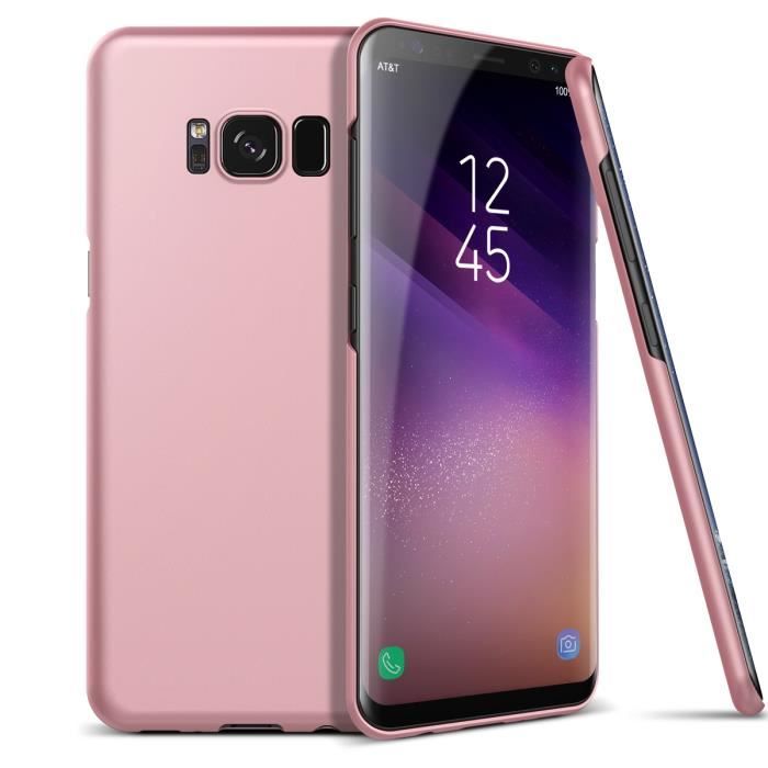 SmartLegend Coque Samsung S8 Plus Rose Gold Finition Matte Ultra Mince Anti Choc Anti Rayures