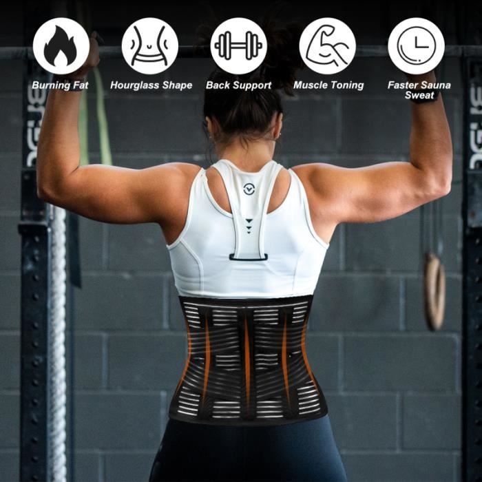 1PC lombaire attelle dorsale réglable respirant taille ceinture de soutien Wrap pour hommes SAC DE FORCE - VESTE LESTEE