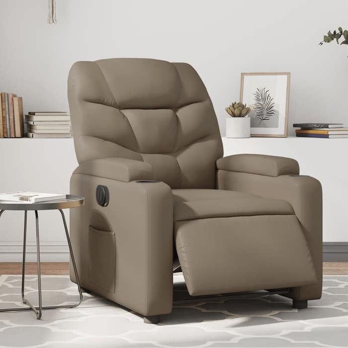 vidaXL Fauteuil Inclinable Électrique Chaise de Relaxation avec Dossier et Repose-pied Réglables Siège de Salon Moderne 3204650