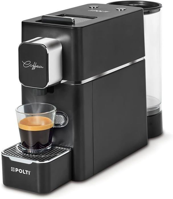 POLTI Coffea S15B, Machine À Café Expresso, Compatible Avec E.S.E Réservoir 44 Mm, 0,85 L, Couleur Noire