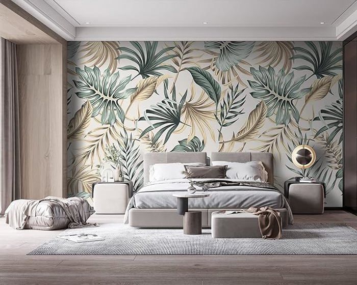 Papier Peint Panoramique 350x256cm 3D Effet style Jungle Tropical ...