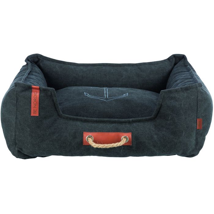 Lit pour chien - Trixie - Be Nordic Föhr - Toucher lin/peluche - Couverture coton-polyester