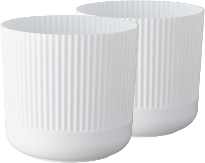Jardinières De Balcon Avec Soucoupes - Lot De 6 En Plastique Recyclable | 60cm Anthracite | Fabriqué En UE
