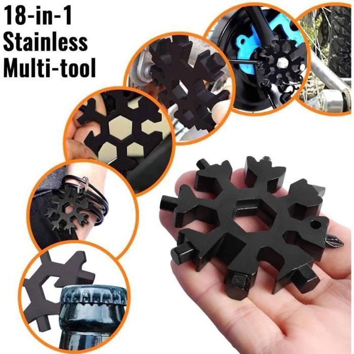 Lot De 2 Clés Magiques Double Tête – Acier Au Carbone Chromé, Poignée Ergonomique | Clé Universelle Multifonction