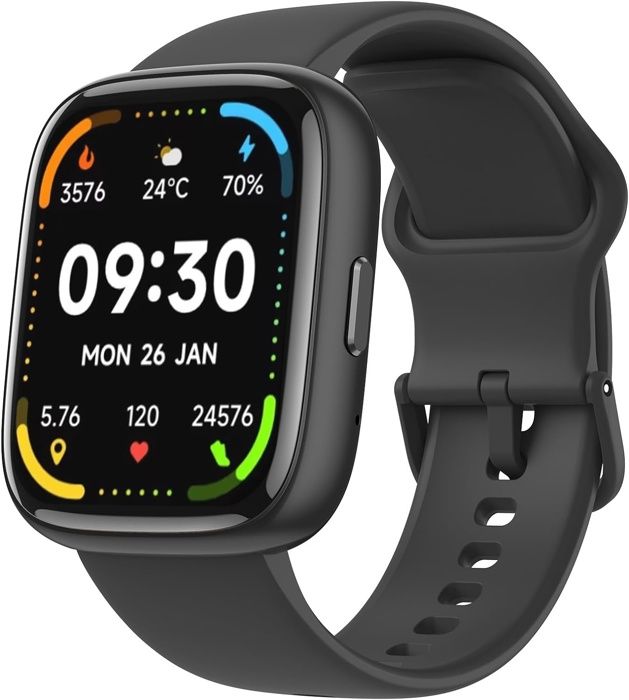 Montre intelligente Alexa intégrée 183 étanche IP68 100+ modes fréquence cardiaque SpO2 or 1 - vue 2