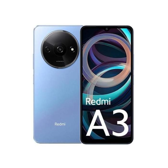 Téléphone mobile - XIAOMI - Redmi A3 - 3 Go RAM - 64 Go - Double SIM - Bleu étoile