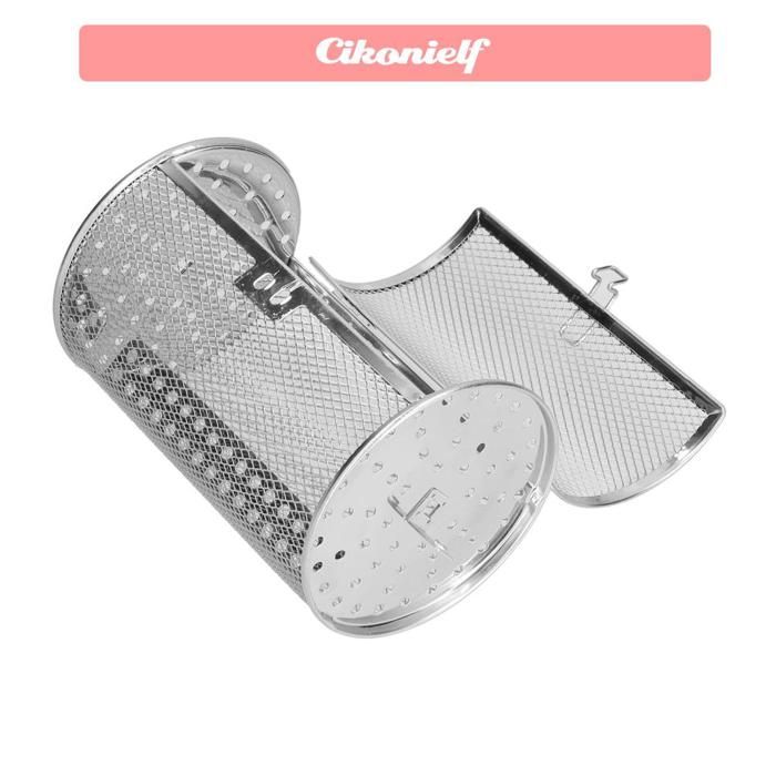 Cage De Four Rotative En Inox 18x14 Cm - Pour Rôtir Noix, Café, Popcorn - Accessoire De Cuisson à Tambour 360° - 4