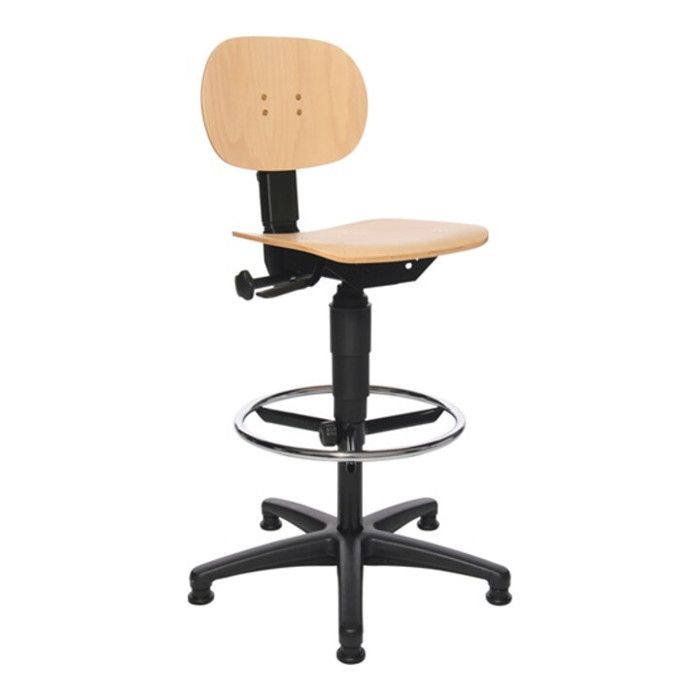 Chaise datelier pivotante - TOPSTAR - Tec 11 - Patins - Anneau de pied Chaise datelier pivotante - TOPSTAR - Tec 11 - Patins - Anneau de pied
