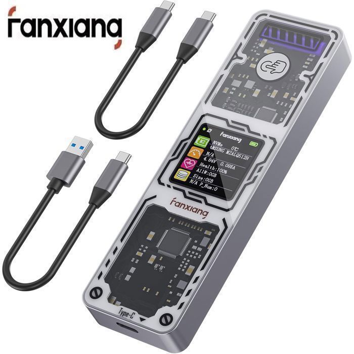 Boîtier SSD Fanxiang MD86 M.2 NVMe / SATA USB 3.2 Gen 2 10 Gbit/s