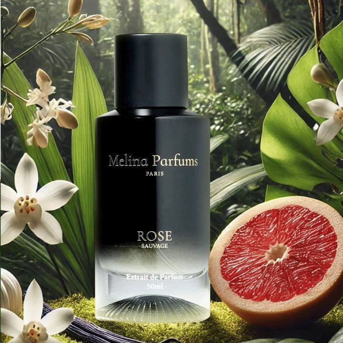 Melina Parfums Rose Sauvage Extrait de Parfum pour femme 50ml