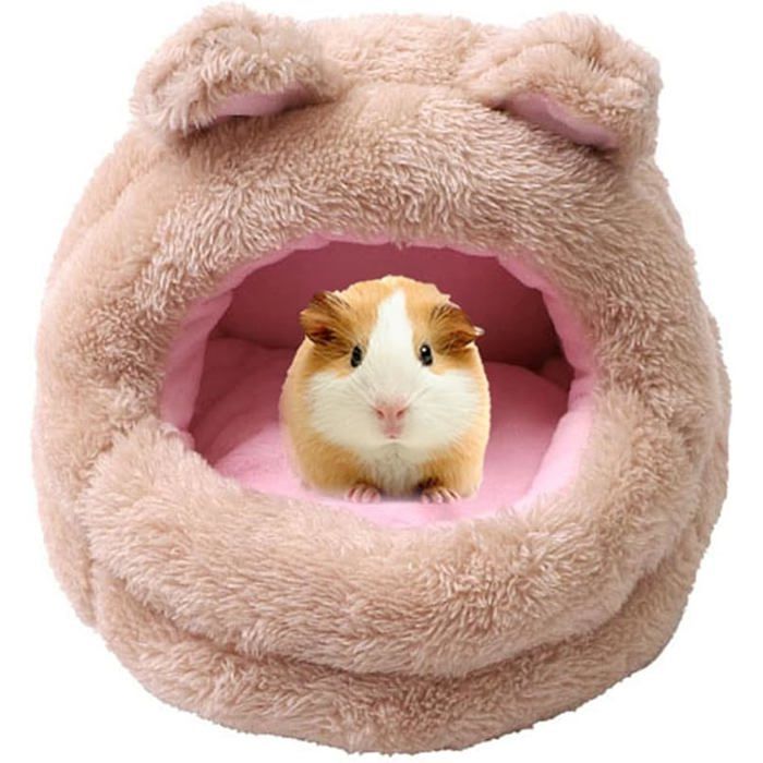 Comparer les prix de Maison pour Cochon Inde Lit Chaud Douillet pour Hamster Doux et Confortable Lit pour Petits Animaux Ours Camel 10*10cm CORBEILLE