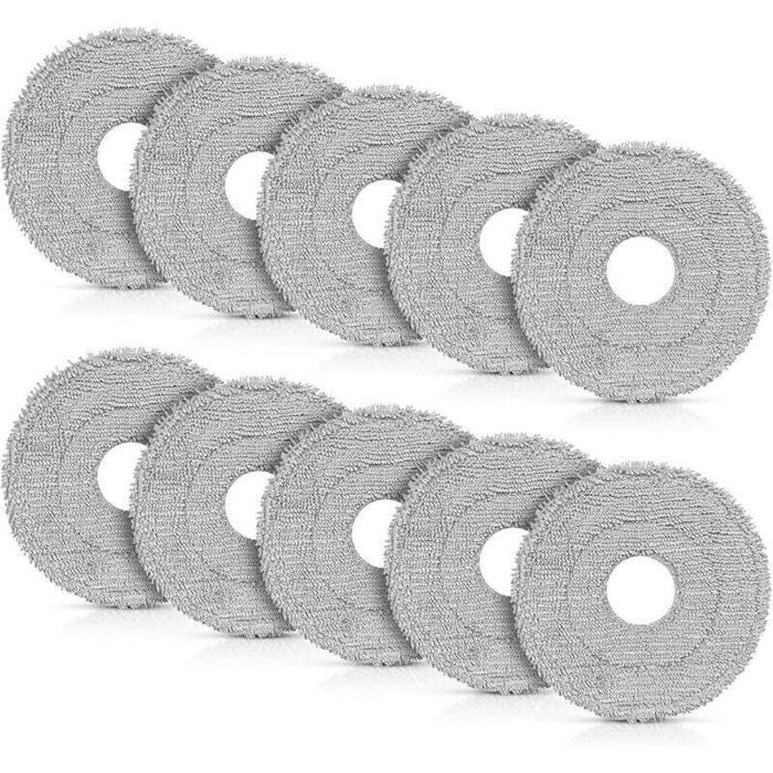 Lot de serpillières pour robot aspirateur - SHI - Lot de 10