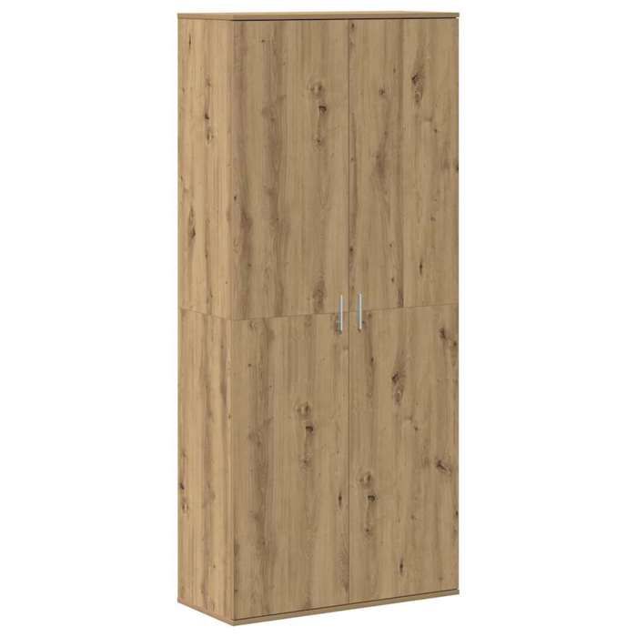 Top 2026@Armoire polyvalente/Cabinet de rangement Beige - SWEETY® Buffet chêne artisanal 80x35x180cm - bois dingénierie 801516