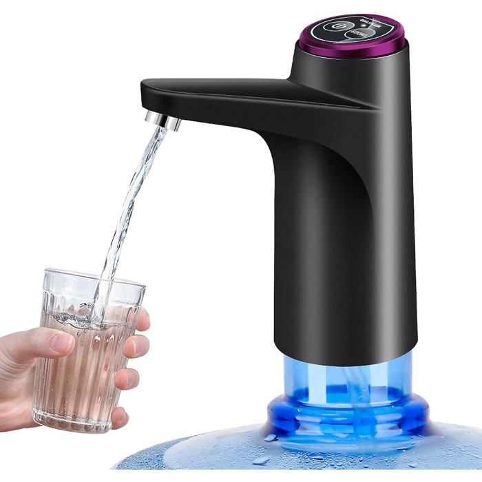 Pompe à Eau Électrique USB Distributeur Automatique pour Bonbonne 5 Gallons Maison Bureau Camping Cuisine