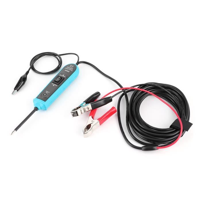 Stylo Testeur De Circuit Auto - Teste Les Fusibles Et Circuits 6V/12V/24V Avec Câble Et Sonde