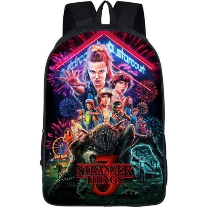 Cartable Scolaire Stranger Things pour Enfant Sac Dos Ado