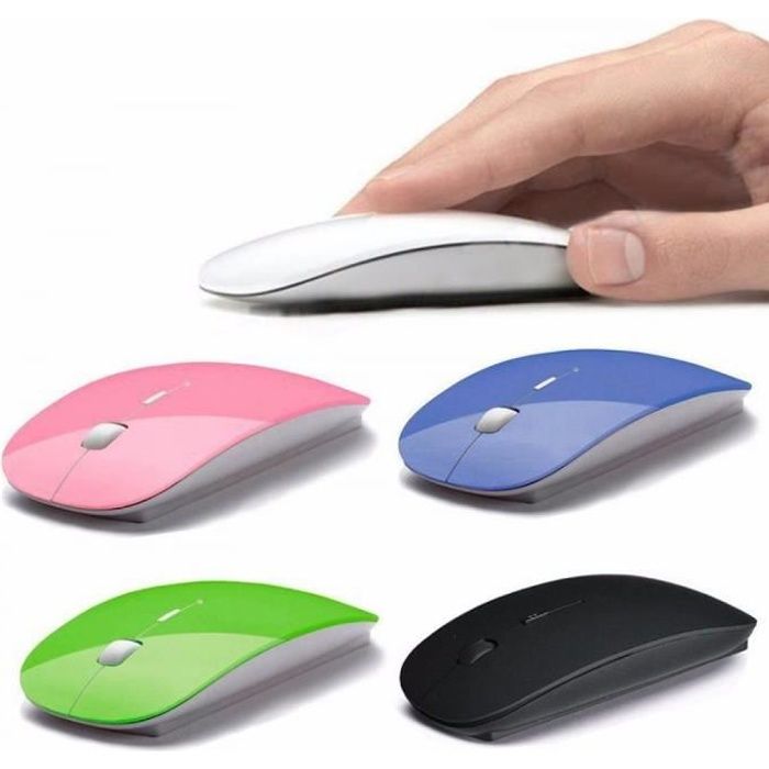 2.4 G Optique Mini Souris Sans Fil Sans Fil De Défilement Super Slim Souris De Jeu Pour Pc Ordinateur Portable