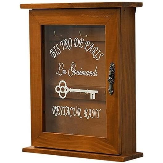 1PCS Boite Armoire à Clés Murale -Rangement des clefs En Bois - Achat