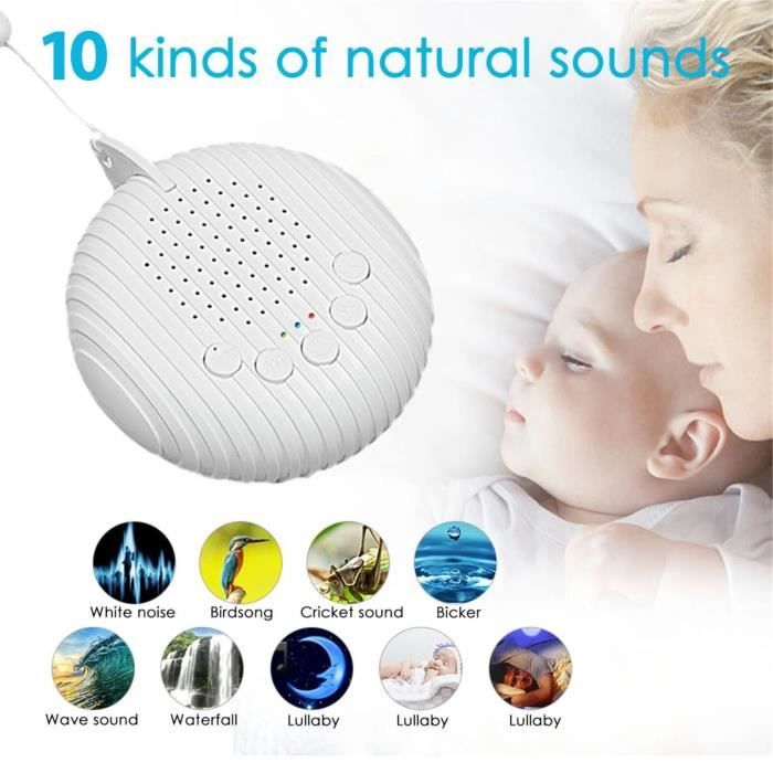Machine à bruit blanc pour dormir et se détendre, Pour bébé, Adulte,  Voyage, Bureau Minuterie USB intégrée - Cdiscount Puériculture & Eveil bébé