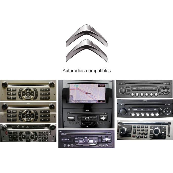 Interface USB MP3 FLAC - Auxiliaire pour Voiture Peugeot,Citroen avec Prise QUADLOCK | ELEC-AUTO