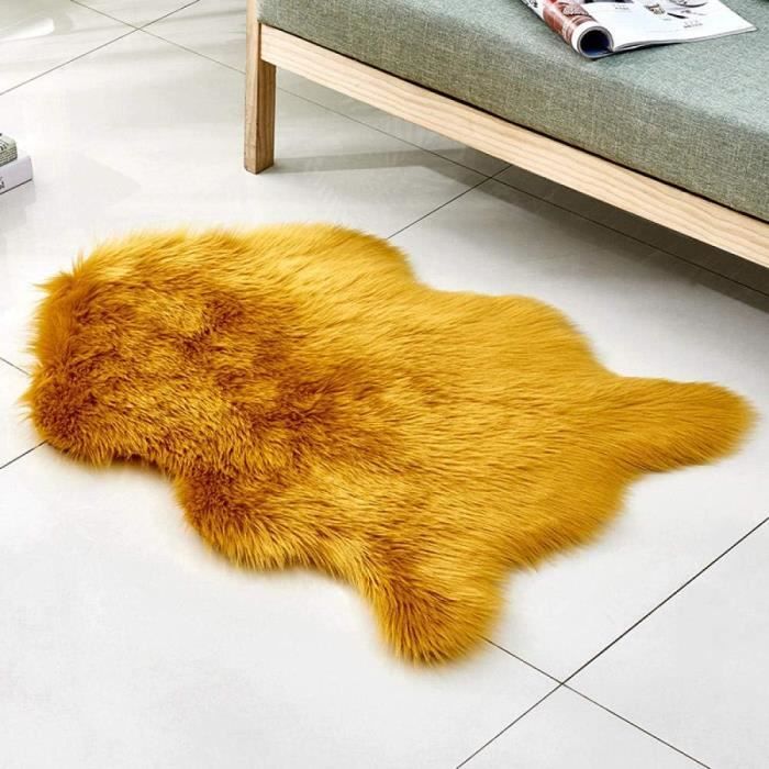 Pur Naturel Super Doux Peau De Mouton Chaise Couverture Siège Tapis