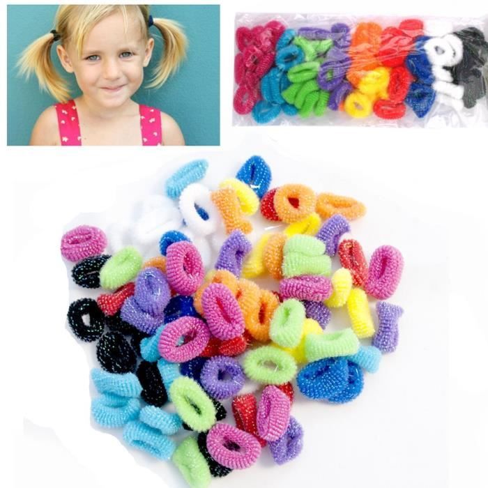 Fille Lot De 100 Elastiques A Cheveux Bandes Mini Bebe Cheval Elastique Bandeau Extensible Cdiscount Au Quotidien