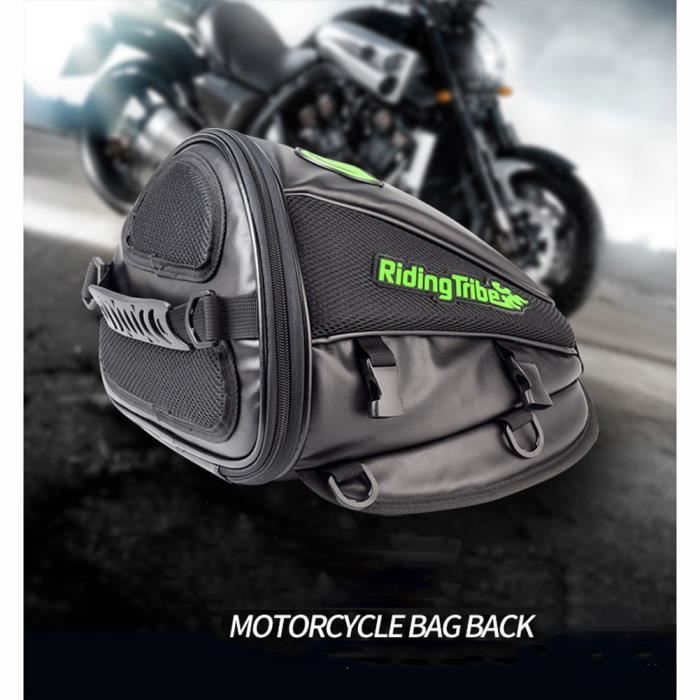 Sac de réservoir de Moto,Sac de réservoir de moto étanche moto de motocyclette magnétique réservoir de carburant,Moto siège arrière léger Sac de Queue