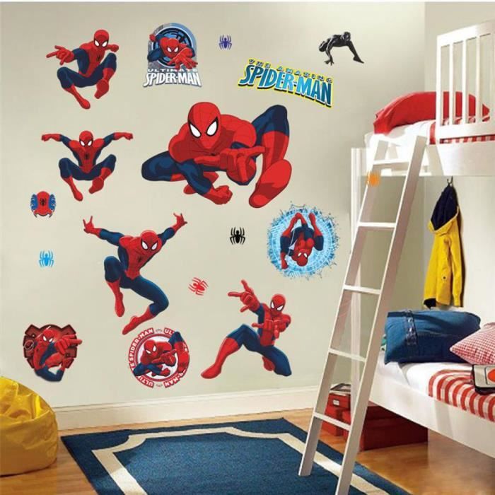 Spiderman Stickers Muraux Enfants Chambre Decor Y002