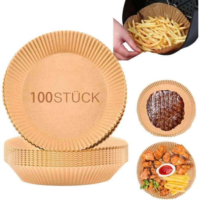 Lot De 100 Feuilles De Papier Sulfurisé Pour Friteuse à Air Chaud - 20