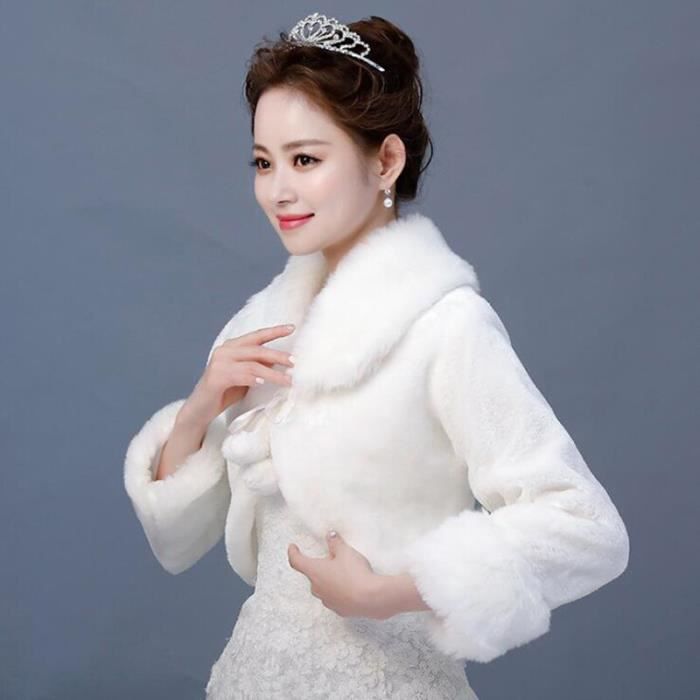 Veste fausse shop fourrure mariage