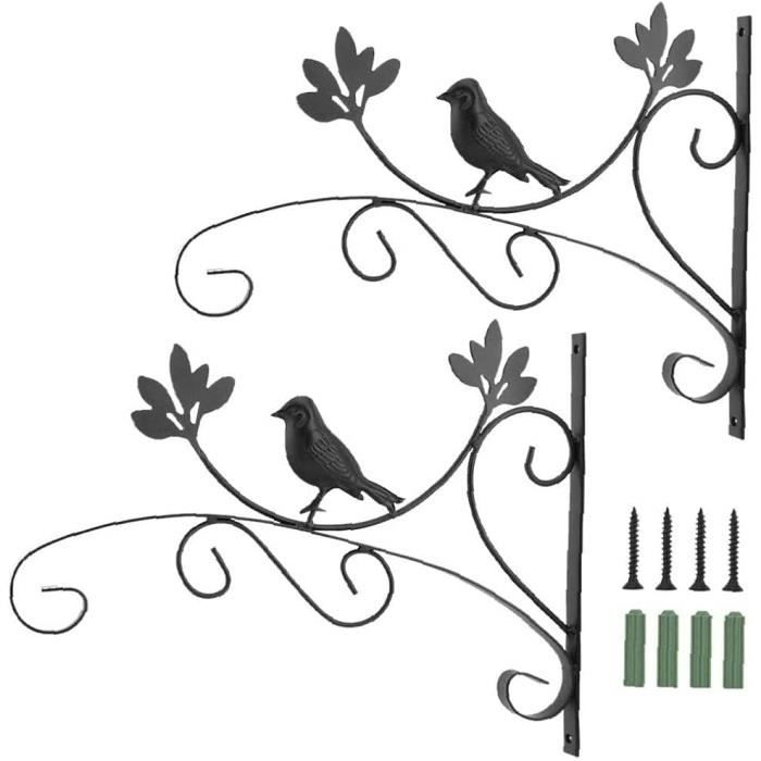 Suspension Murale Support De Plante Rétro Oiseau Art Plant Pot Pot