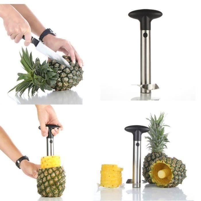 Coupe Ananas Eplucheur Decoupe Vide Tranche Trancheur Inox Efficace Rondelle 229 Cdiscount Maison