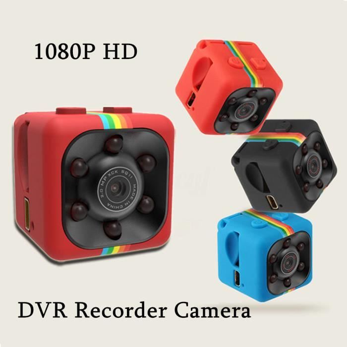 pour voitures rouge Espeedy SQ11 Mini Caméra cachée DVR avec détection de mouvement et vision nocturne Full HD 1 080 p 