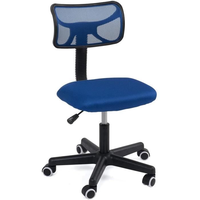 Chaise Bureau enfant junior ergonomique LAB (bleu) - Chaise