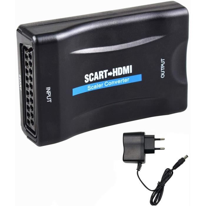 Convertisseur Vidéo HDMI Vers Péritel HD - Audio Vidéo NTSC/PAL Pour Anciens TV