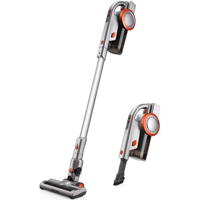 puppyoo a9 aspirateur balai sans fil sans sac a faible bruit leger portable 200w 17000pa cdiscount electromenager