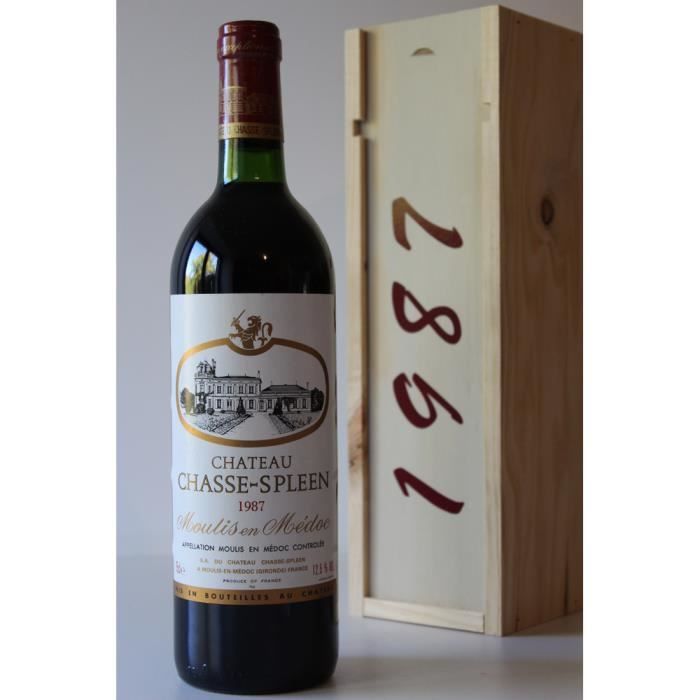 Vins Moulis-en-Médoc Château Chasse-Spleen - 1987