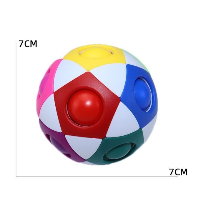 Ballon de foot blanc - Cube Magique Anti-stress Pour Enfant, 12 Trous, Pour  Le Football, Arc-en-ciel, Puzzle, - Cdiscount Jeux - Jouets
