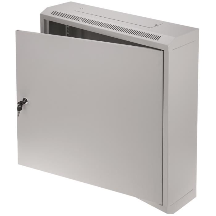 Panneau Avant D'Armoire Réseau 19" 1U Noir - Guide-Câbles à Poils Pour Rangement Professionnel