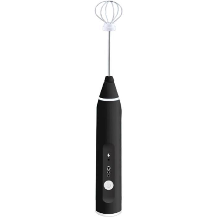 Mousseur à Lait Électrique PowerLix Puissant - Set Avec Support - Acier Inox