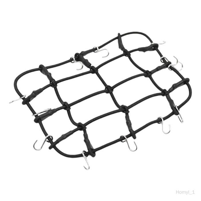 Accessoires Décoration 1/10 Pour Voiture RC Crawler - Filet à Bagages + Coffre En Bois + Réservoir Essence - Détails Réalistes