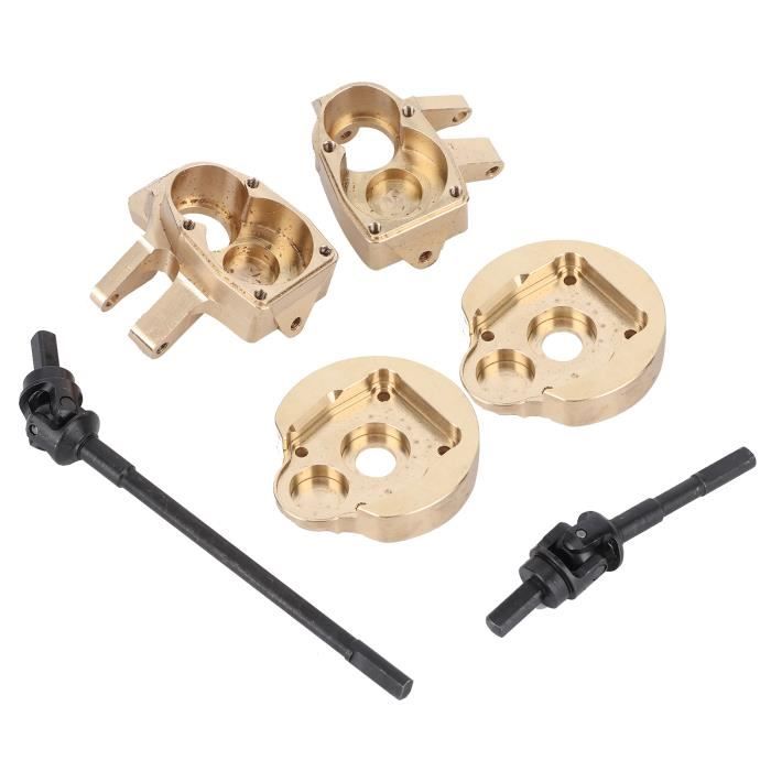 INJORA Fusée Direction Portail Laiton pour Axial SCX10 III Capra 1.9,B